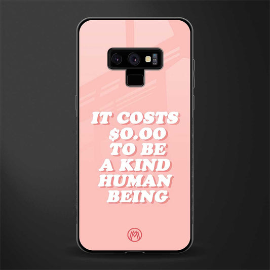 be a kind human being glass case for samsung galaxy note 9 image