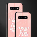 be a kind human being glass case for samsung galaxy s10 plus image-2