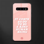 be a kind human being glass case for samsung galaxy s10 plus image