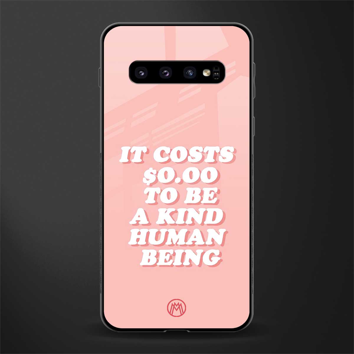 be a kind human being glass case for samsung galaxy s10 plus image