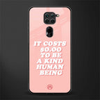 be a kind human being glass case for redmi note 9 image