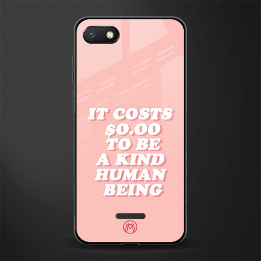 be a kind human being glass case for redmi 6a image