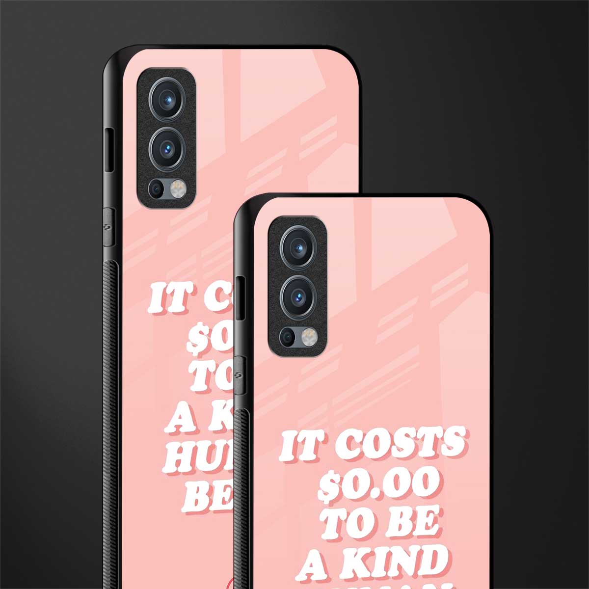 be a kind human being glass case for oneplus nord 2 5g image-2