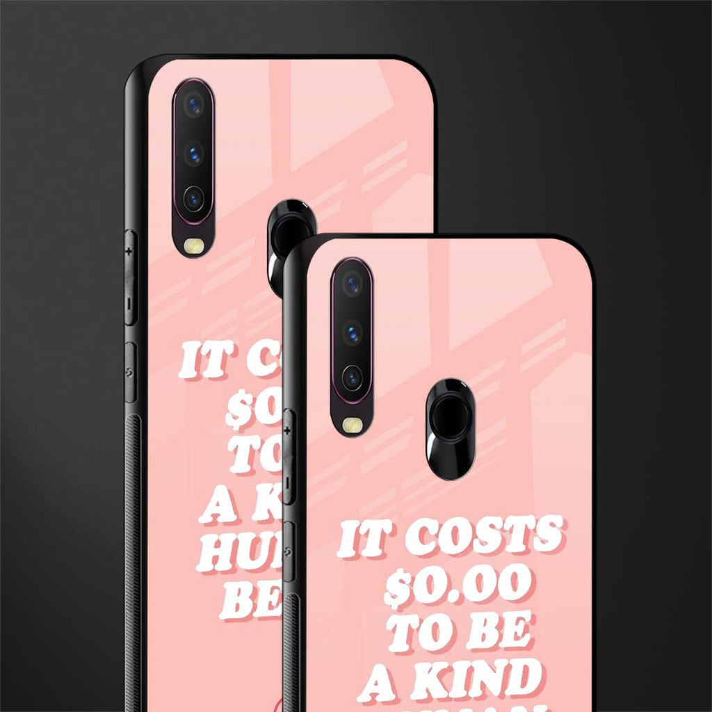 be a kind human being glass case for vivo y17 image-2