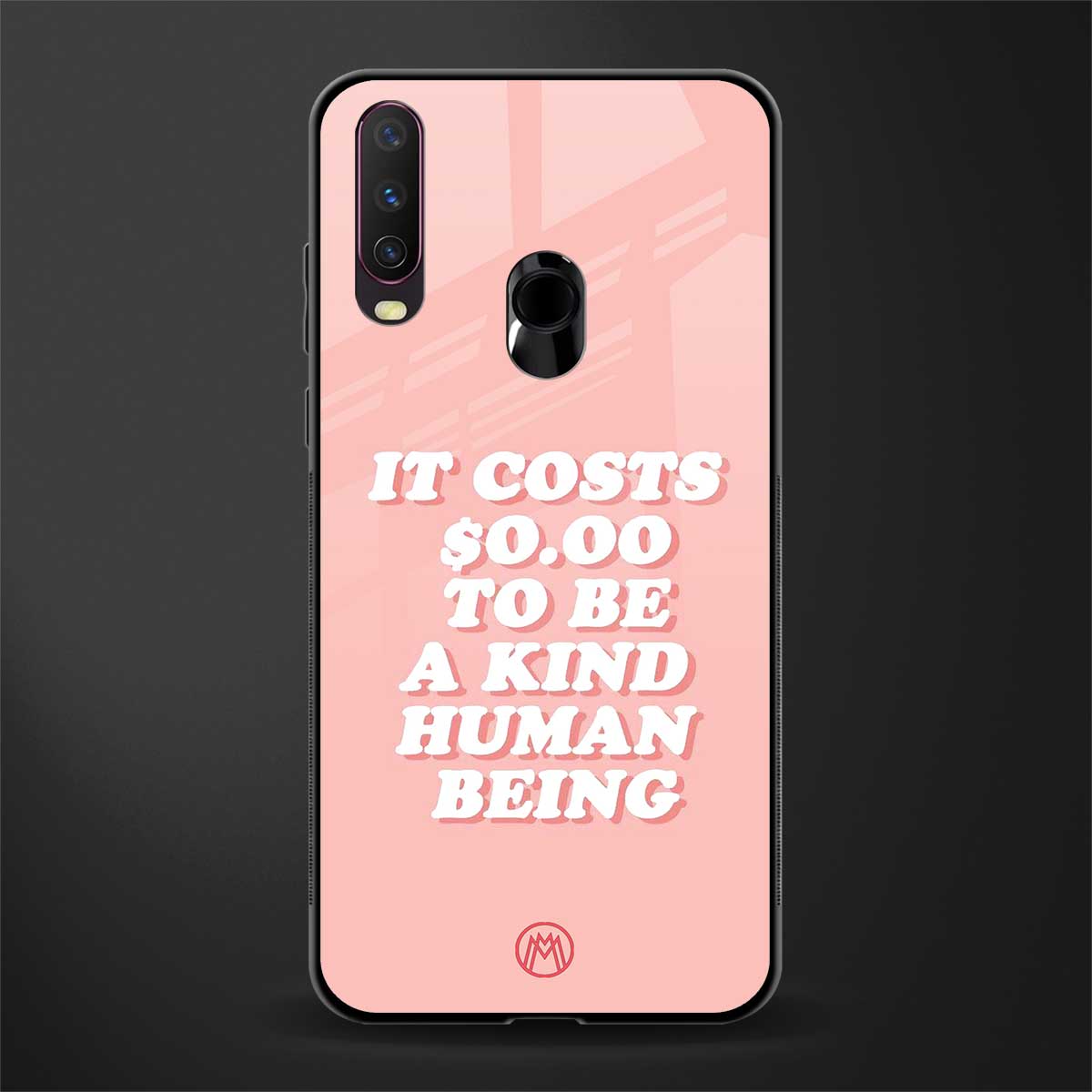 be a kind human being glass case for vivo y17 image