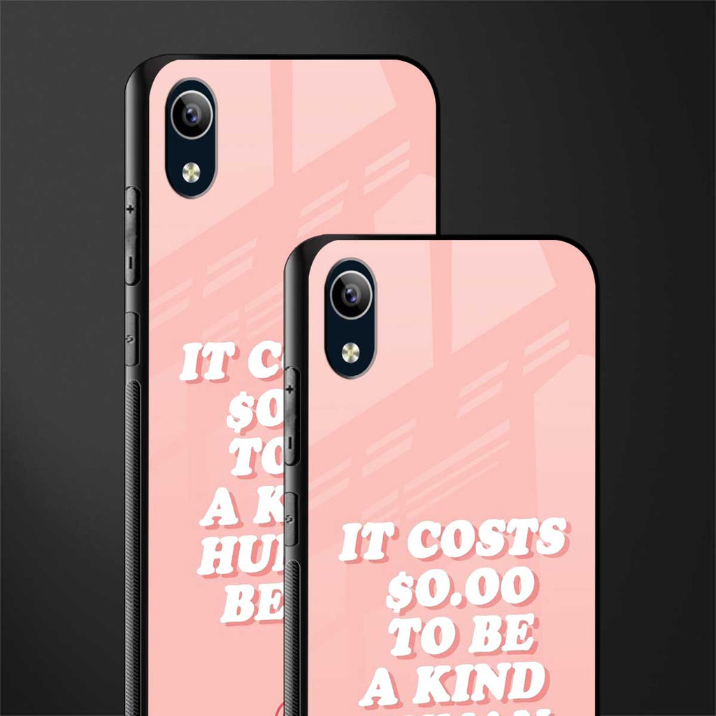 be a kind human being glass case for vivo y91i image-2