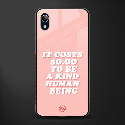 be a kind human being glass case for vivo y90 image
