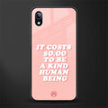 be a kind human being glass case for vivo y91i image