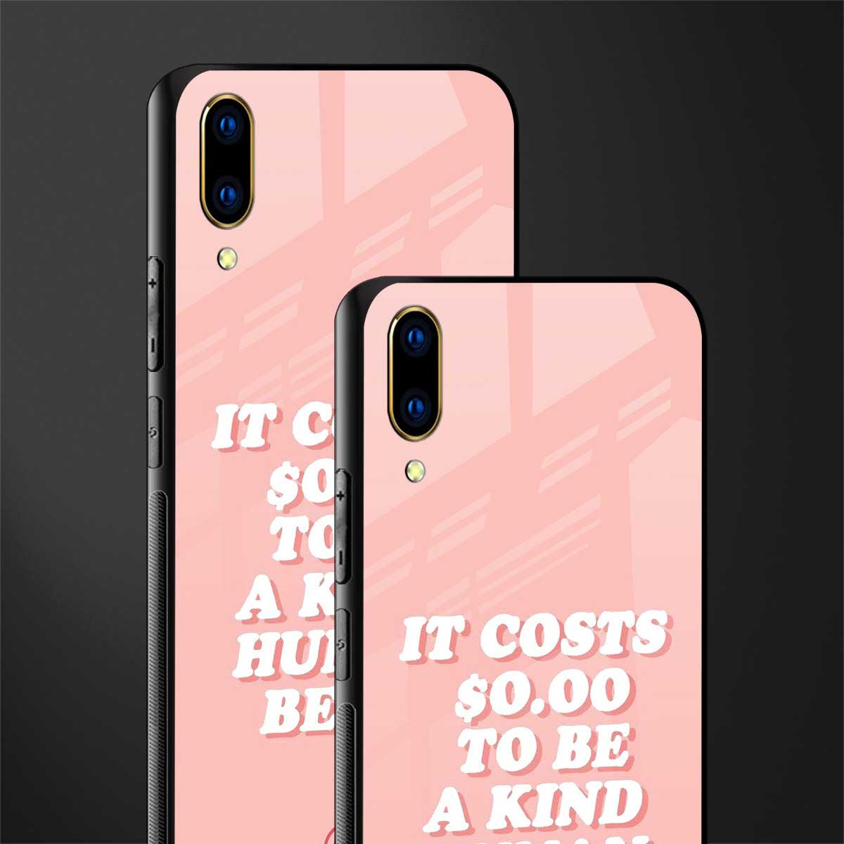 be a kind human being glass case for vivo v11 pro image-2