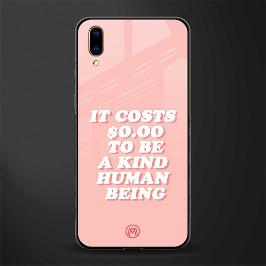 be a kind human being glass case for vivo v11 pro image