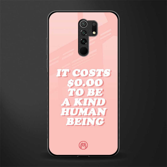 be a kind human being glass case for poco m2 reloaded image