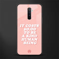 be a kind human being glass case for realme x2 pro image