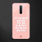 be a kind human being glass case for realme x2 pro image