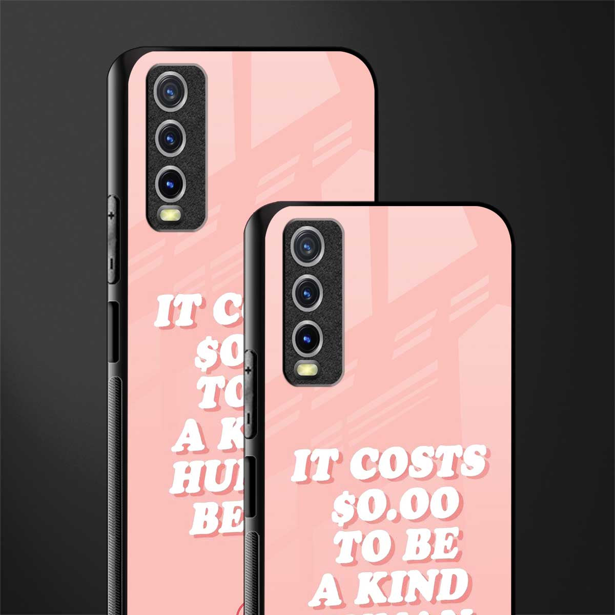 be a kind human being glass case for vivo y20 image-2