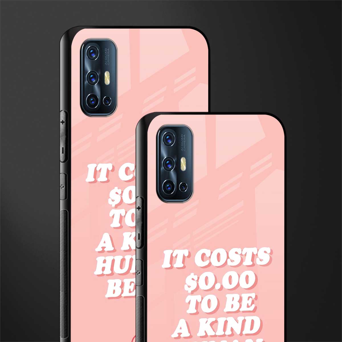 be a kind human being glass case for vivo v17 image-2