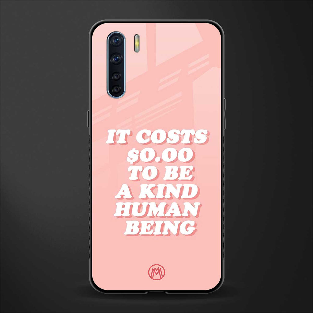 be a kind human being glass case for oppo f15 image