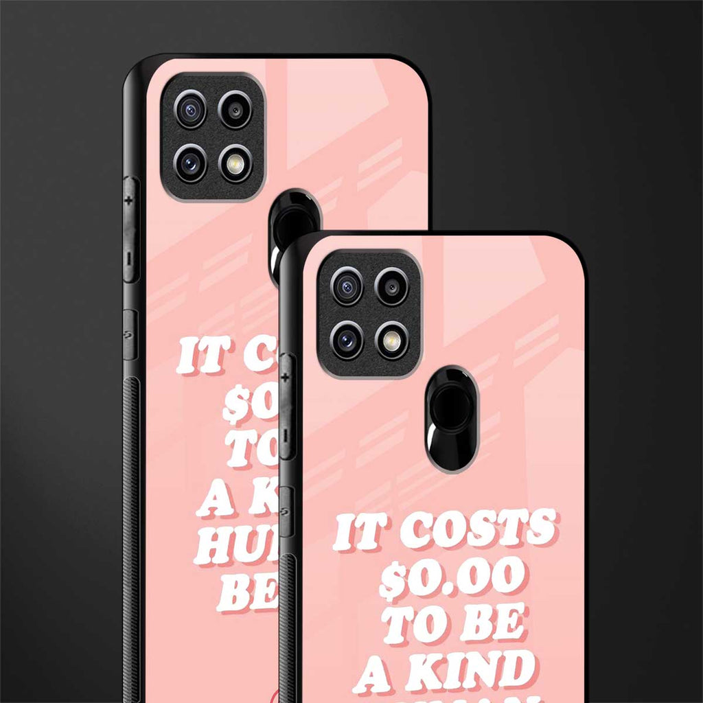 be a kind human being glass case for oppo a15s image-2