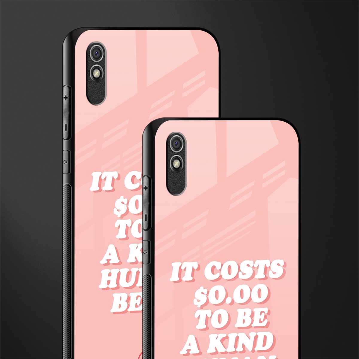 be a kind human being glass case for redmi 9a image-2