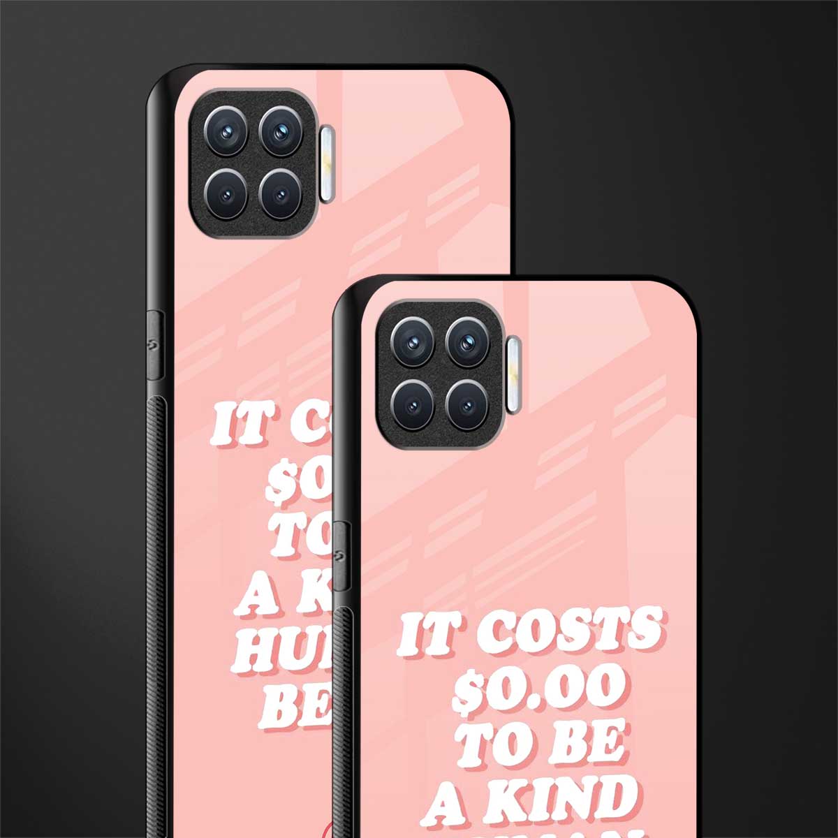 be a kind human being glass case for oppo f17 pro image-2