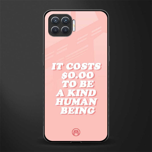 be a kind human being glass case for oppo f17 image