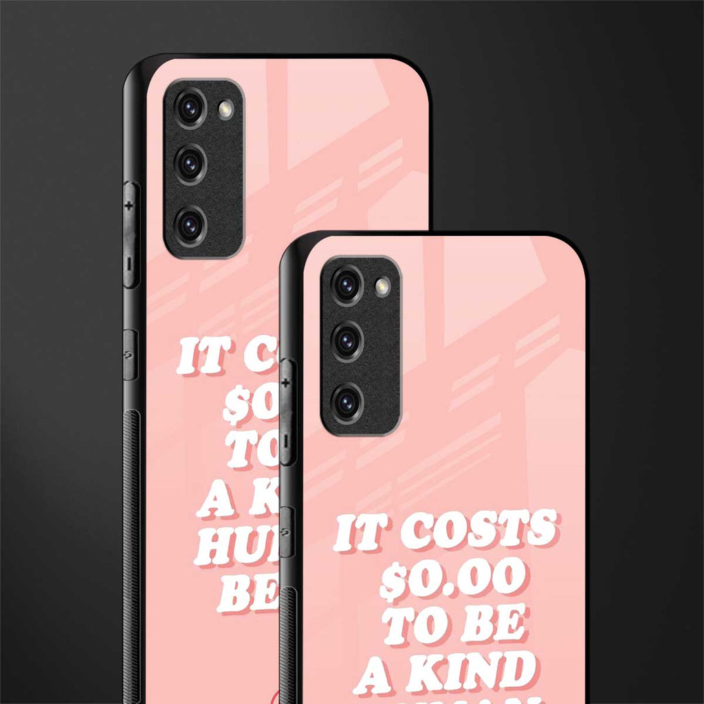 be a kind human being glass case for samsung galaxy s20 fe image-2