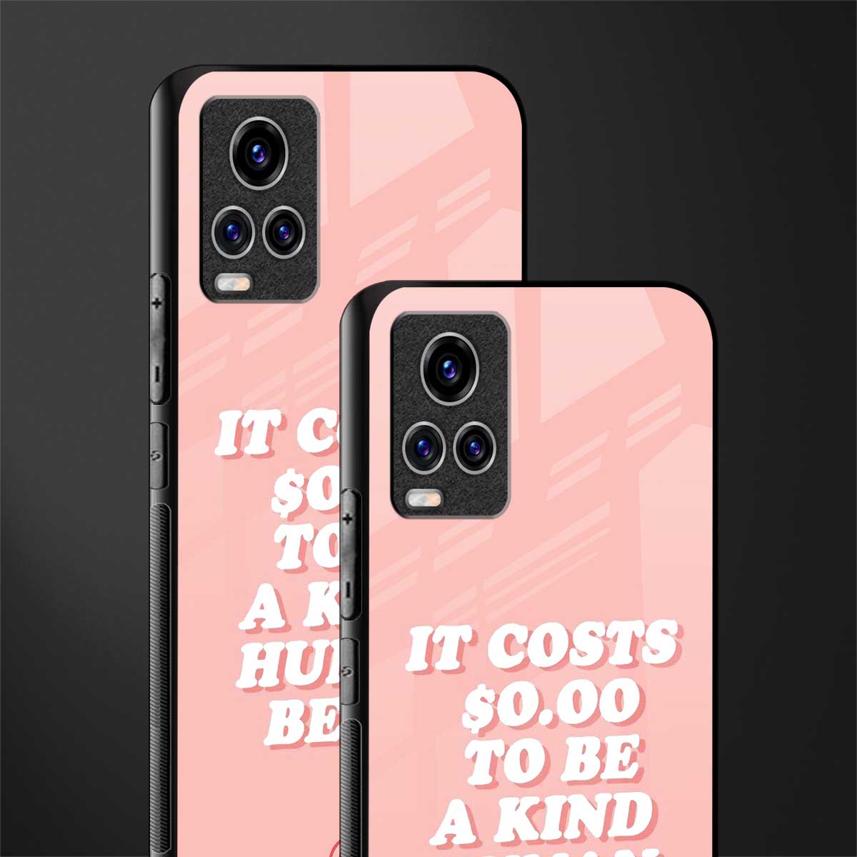 be a kind human being glass case for vivo v20 pro image-2