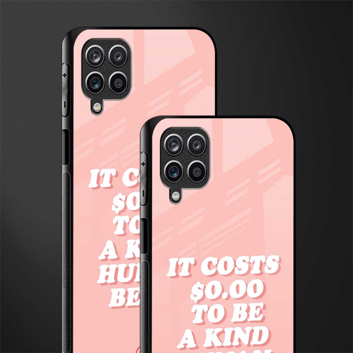 be a kind human being glass case for samsung galaxy m12 image-2