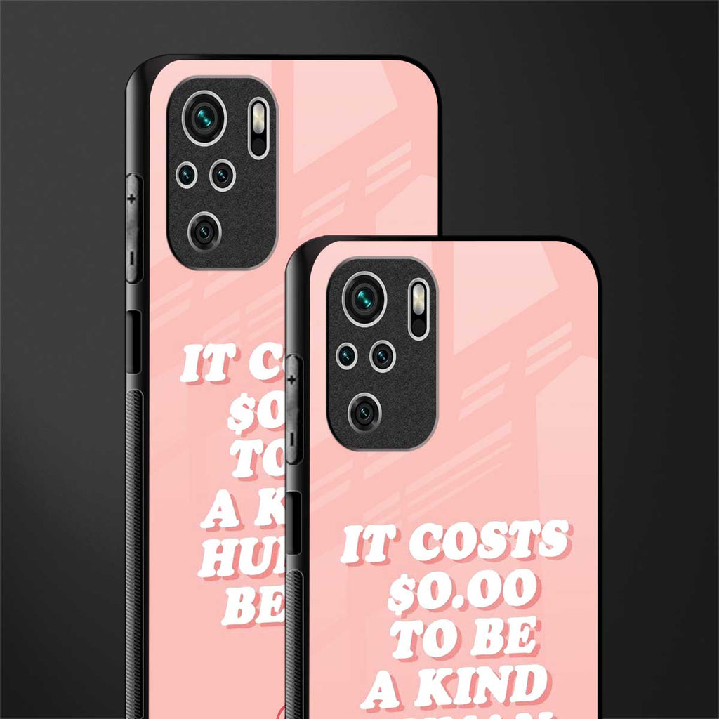 be a kind human being glass case for redmi note 10 image-2