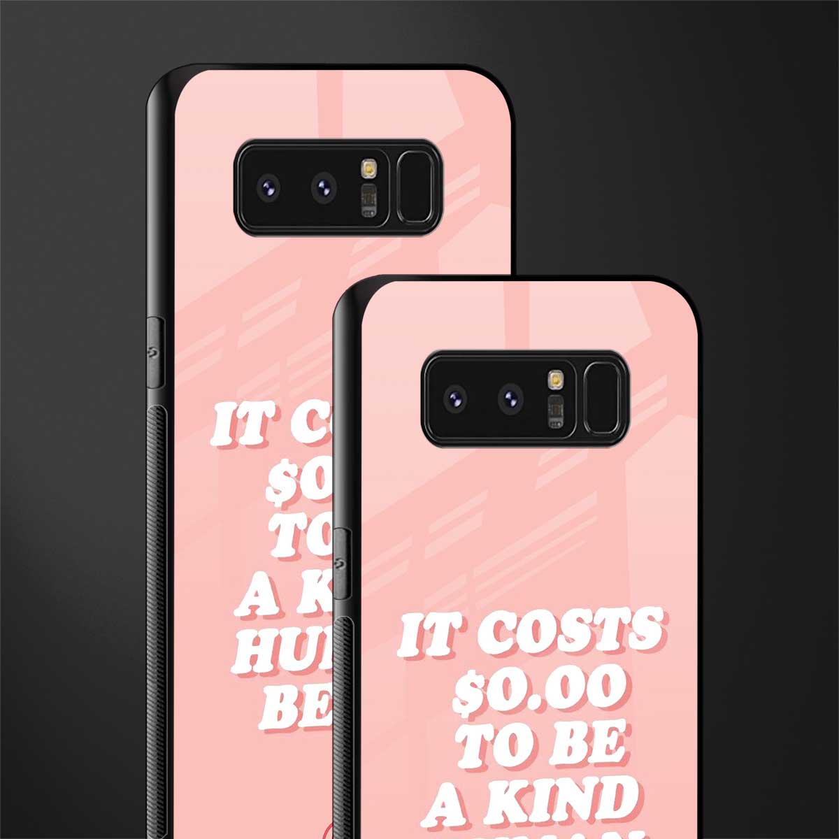 be a kind human being glass case for samsung galaxy note 8 image-2