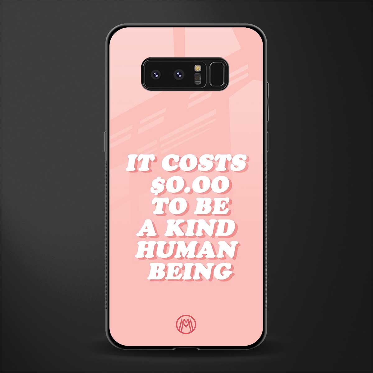 be a kind human being glass case for samsung galaxy note 8 image