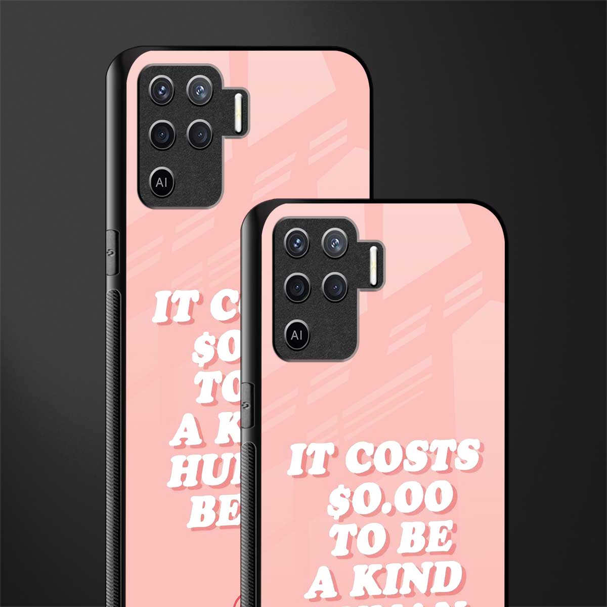 be a kind human being glass case for oppo f19 pro image-2