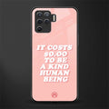 be a kind human being glass case for oppo f19 pro image