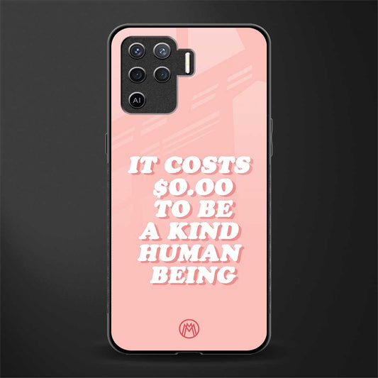 be a kind human being glass case for oppo f19 pro image