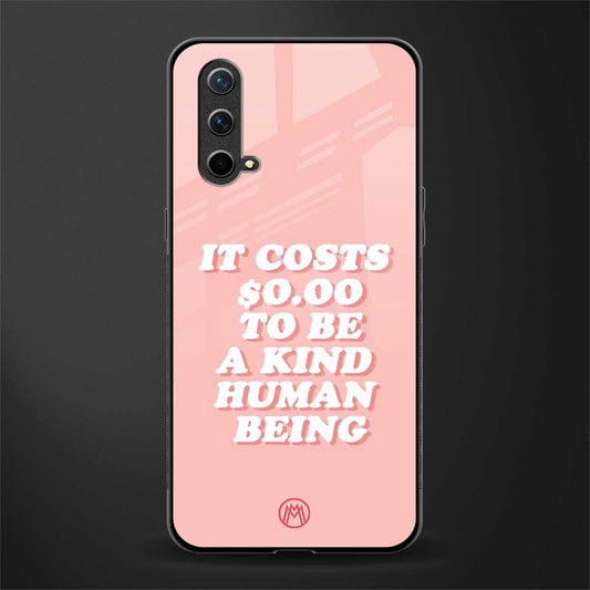 be a kind human being glass case for oneplus nord ce 5g image