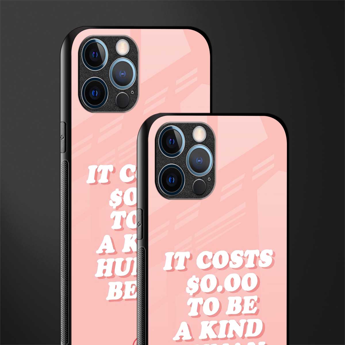 be a kind human being glass case for iphone 12 pro max image-2