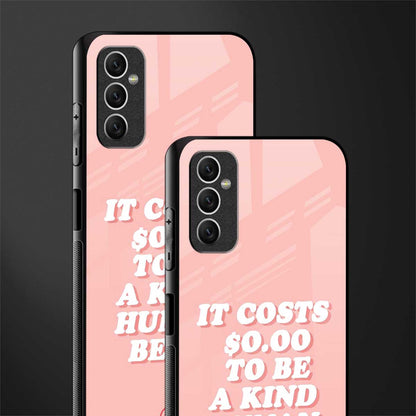 be a kind human being glass case for samsung galaxy m52 5g image-2