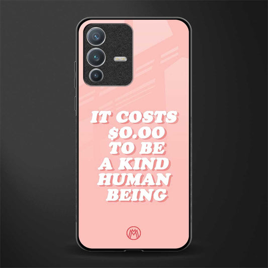 be a kind human being glass case for vivo v23 pro 5g image