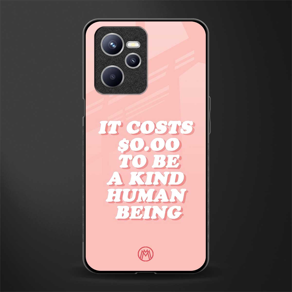 be a kind human being glass case for realme c35 image