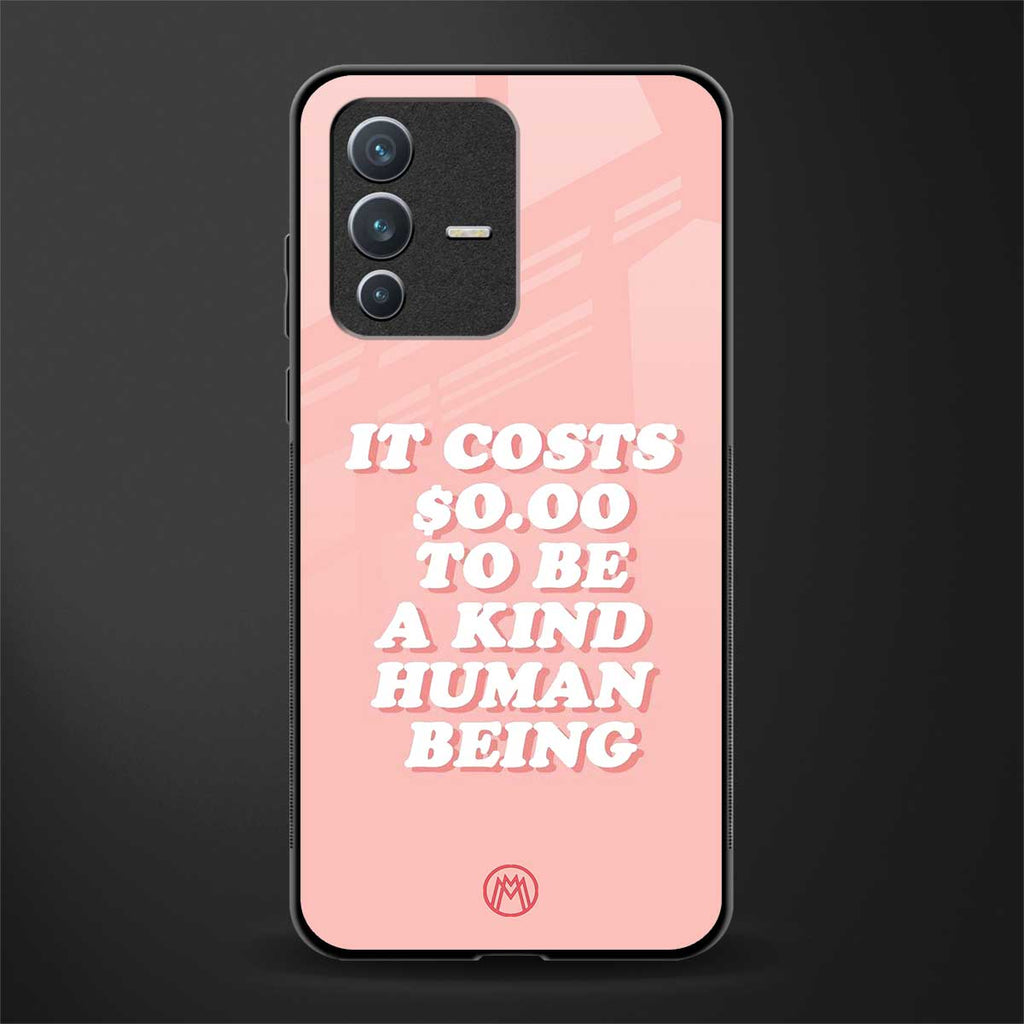 be a kind human being glass case for vivo v23 5g image
