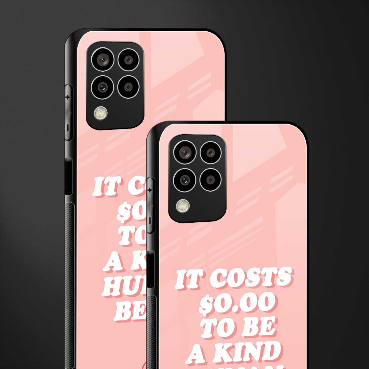 be a kind human being back phone cover | glass case for samsung galaxy m33 5g