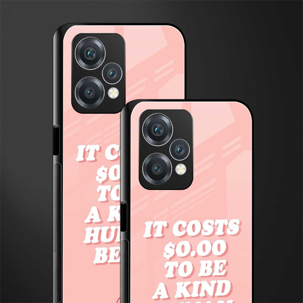 be a kind human being back phone cover | glass case for oneplus nord ce 2 lite 5g