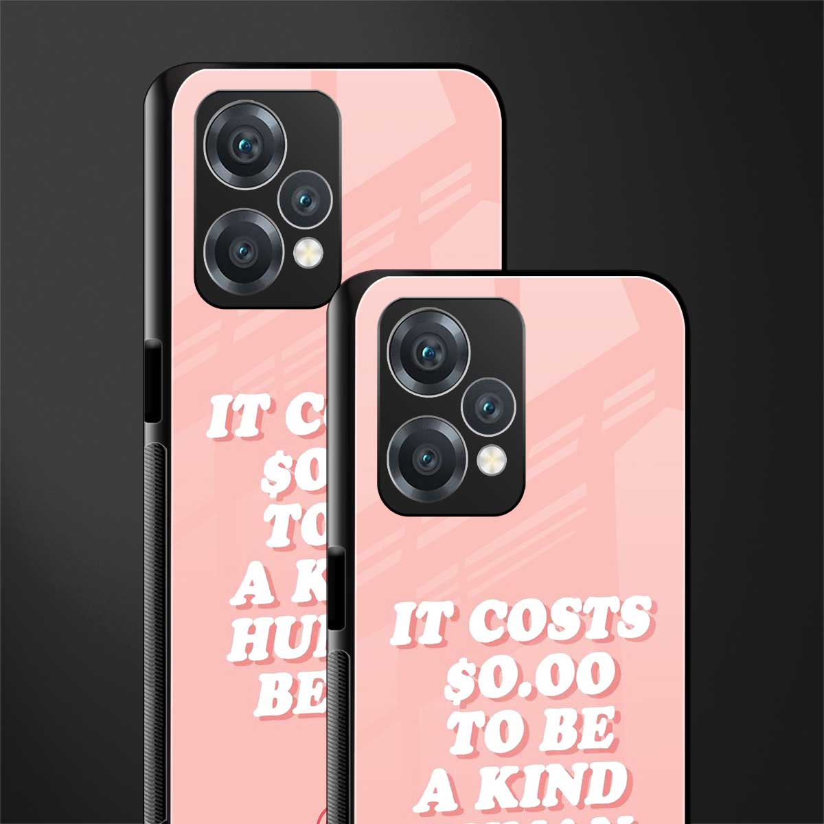 be a kind human being back phone cover | glass case for oneplus nord ce 2 lite 5g