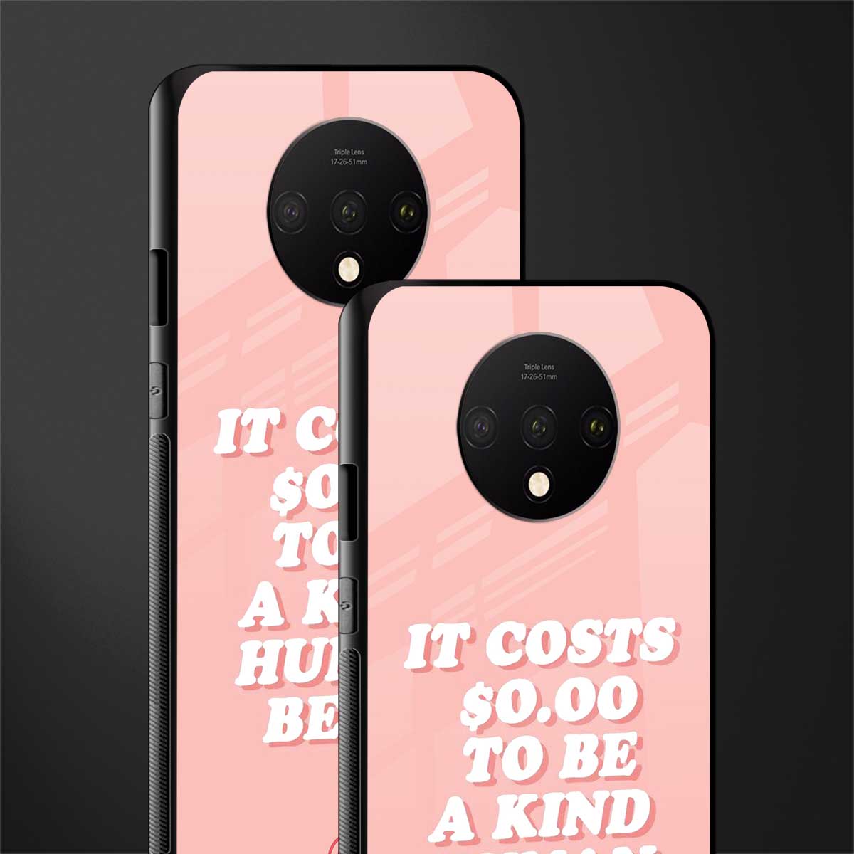 be a kind human being glass case for oneplus 7t image-2