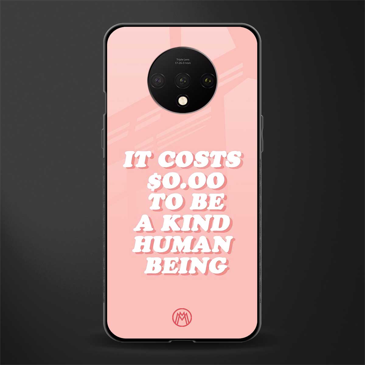 be a kind human being glass case for oneplus 7t image