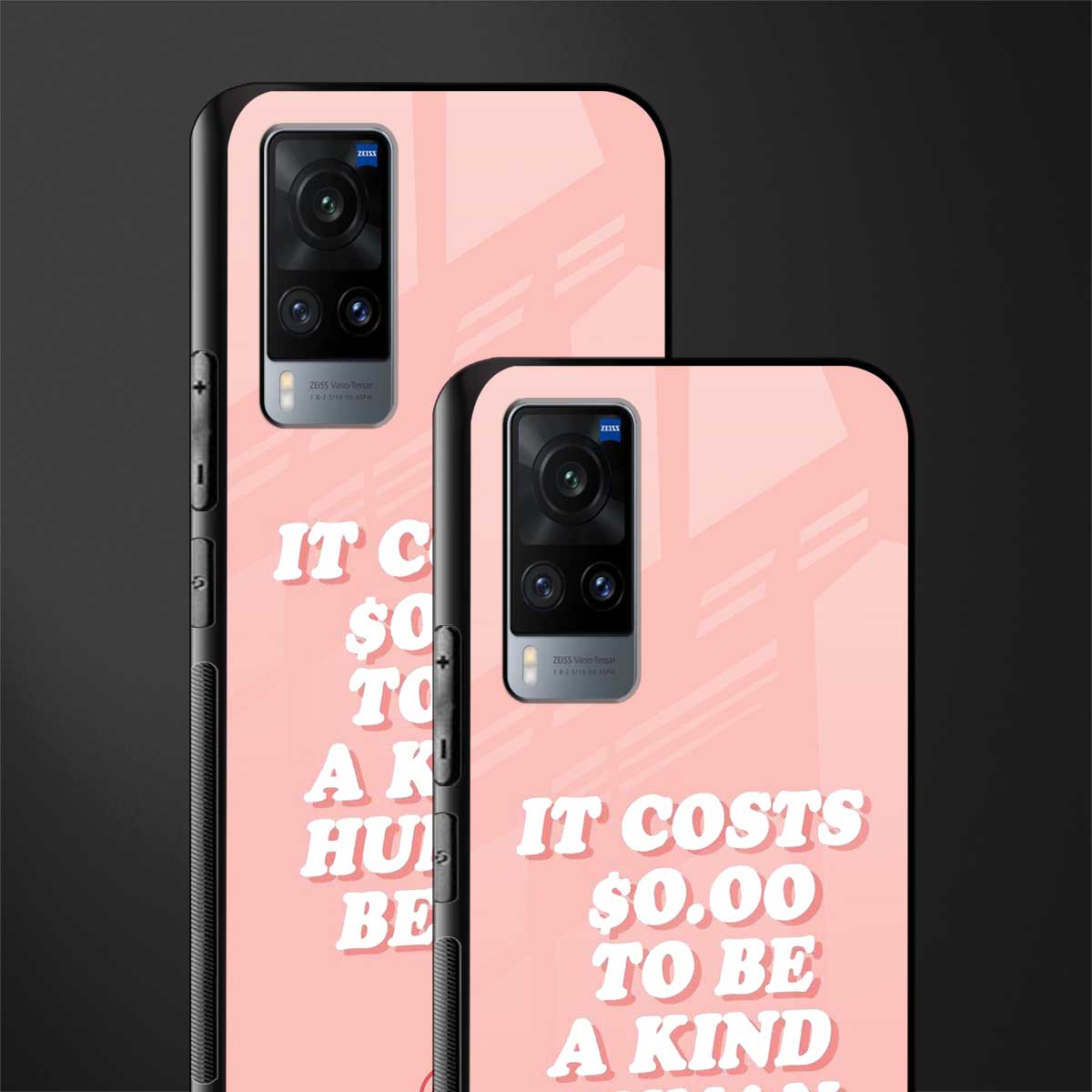 be a kind human being glass case for vivo x60 image-2