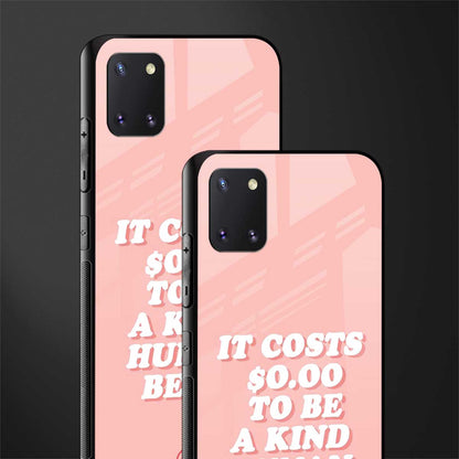 be a kind human being glass case for samsung a81 image-2