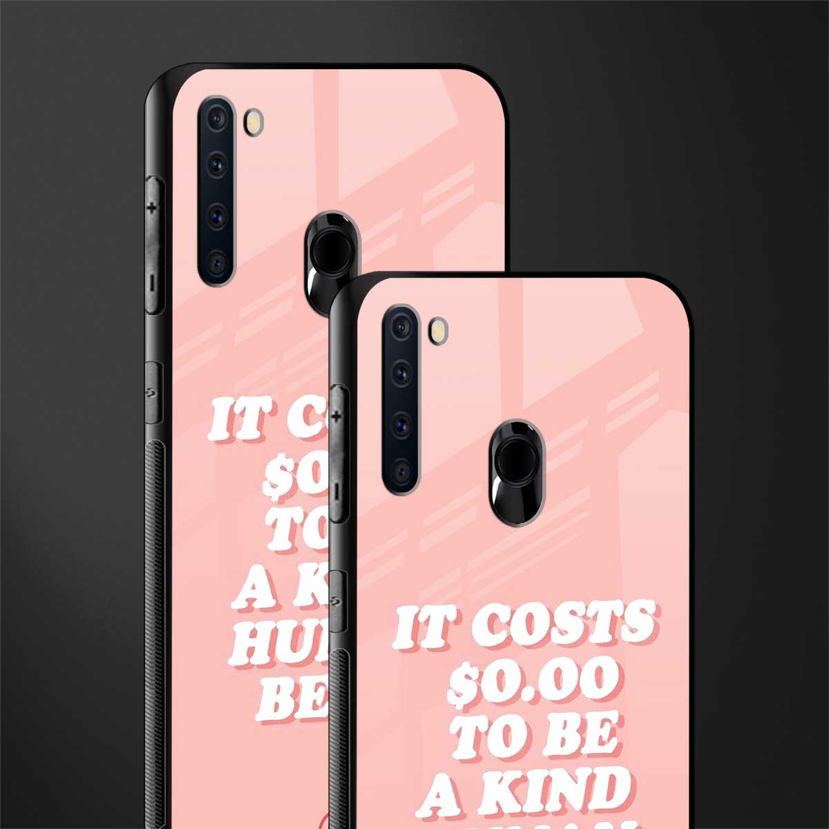 be a kind human being glass case for samsung a21 image-2