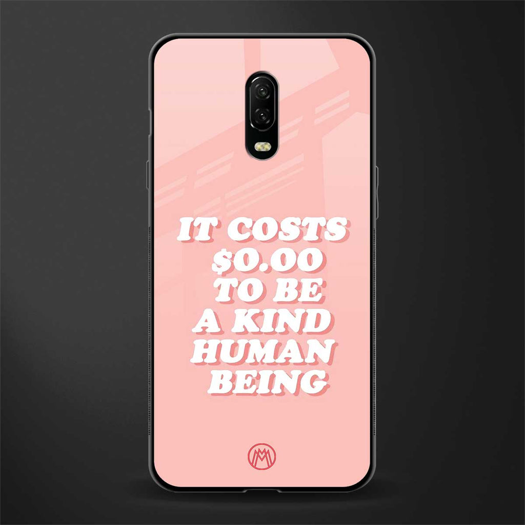 be a kind human being glass case for oneplus 6t image