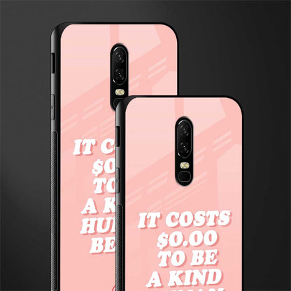 be a kind human being glass case for oneplus 6 image-2
