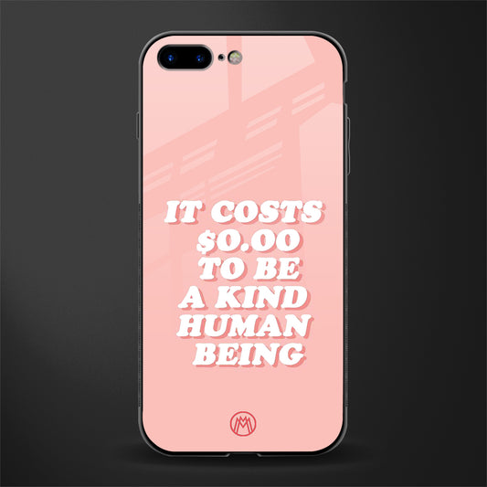 be a kind human being glass case for iphone 7 plus image
